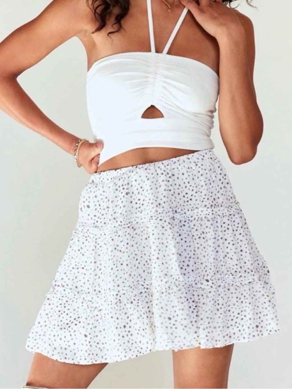 Princess Polly White Mini Skirt - size 0